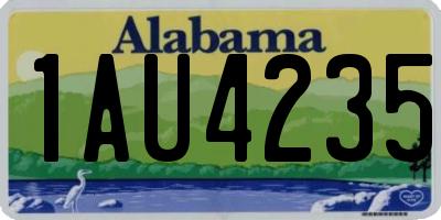 AL license plate 1AU4235