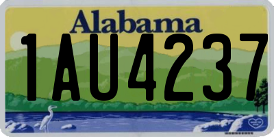 AL license plate 1AU4237