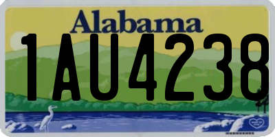 AL license plate 1AU4238