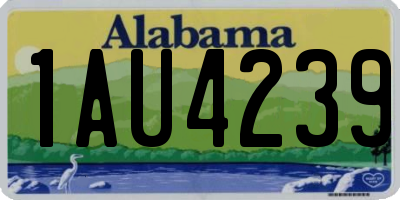 AL license plate 1AU4239
