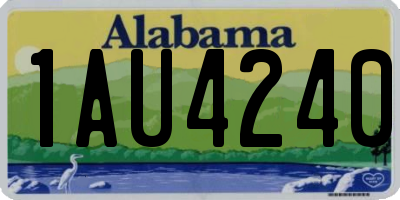 AL license plate 1AU4240