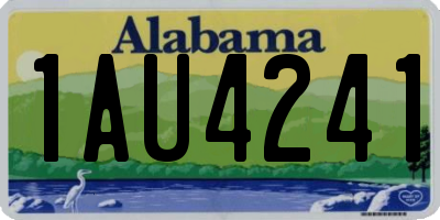 AL license plate 1AU4241