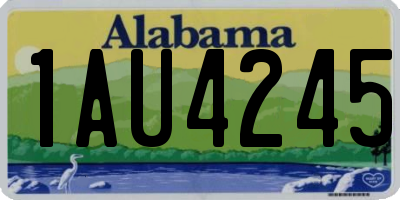AL license plate 1AU4245