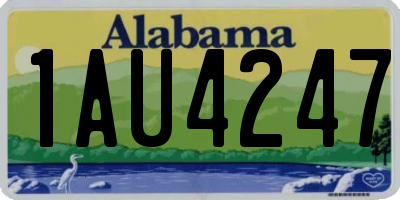 AL license plate 1AU4247