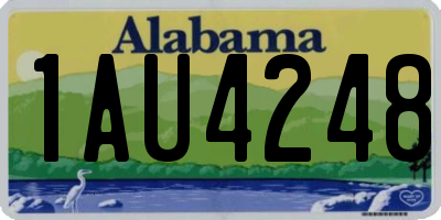 AL license plate 1AU4248