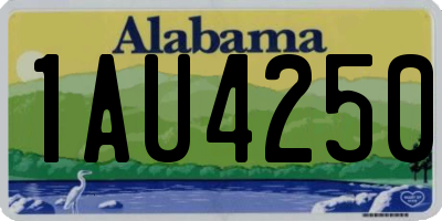 AL license plate 1AU4250
