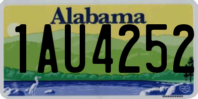 AL license plate 1AU4252