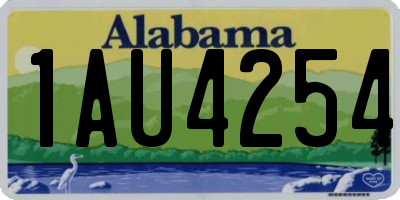 AL license plate 1AU4254