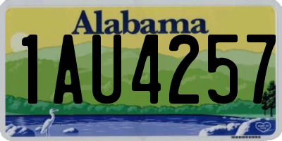 AL license plate 1AU4257