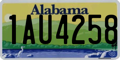 AL license plate 1AU4258