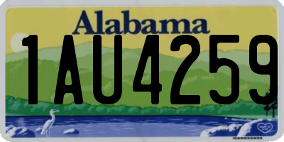 AL license plate 1AU4259