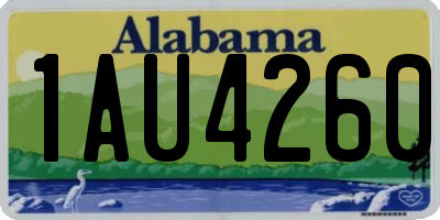 AL license plate 1AU4260
