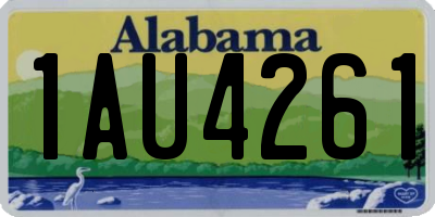 AL license plate 1AU4261