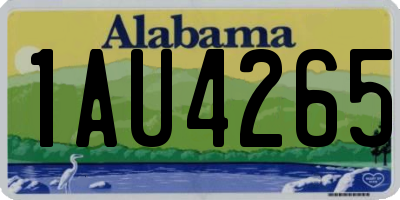 AL license plate 1AU4265