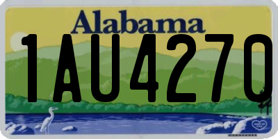 AL license plate 1AU4270