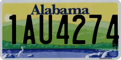 AL license plate 1AU4274