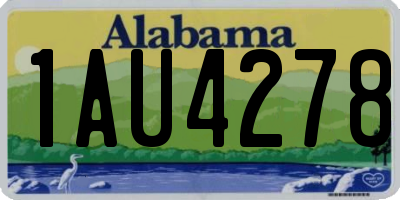 AL license plate 1AU4278