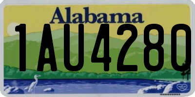 AL license plate 1AU4280