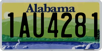 AL license plate 1AU4281