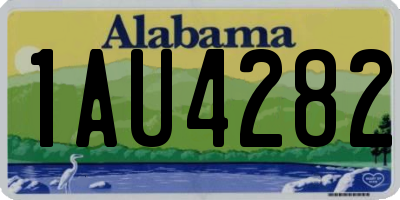 AL license plate 1AU4282