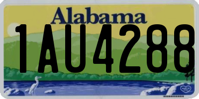 AL license plate 1AU4288