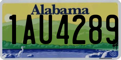 AL license plate 1AU4289