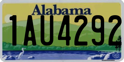 AL license plate 1AU4292