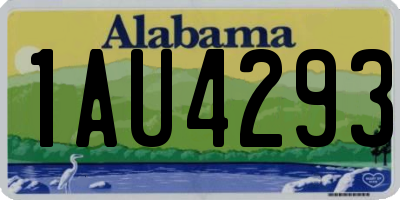 AL license plate 1AU4293