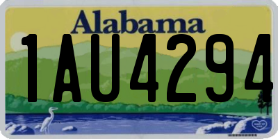 AL license plate 1AU4294