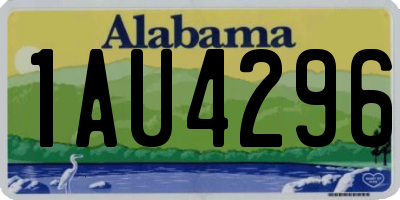 AL license plate 1AU4296