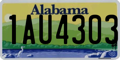 AL license plate 1AU4303