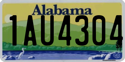 AL license plate 1AU4304