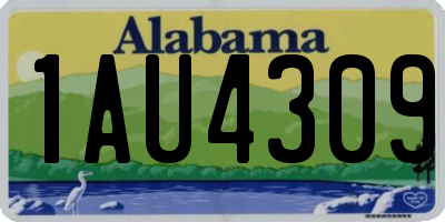 AL license plate 1AU4309