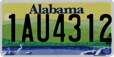 AL license plate 1AU4312
