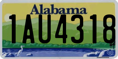 AL license plate 1AU4318