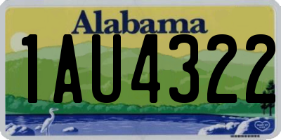 AL license plate 1AU4322