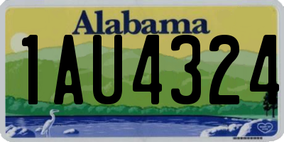 AL license plate 1AU4324