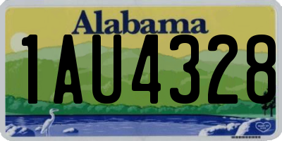 AL license plate 1AU4328