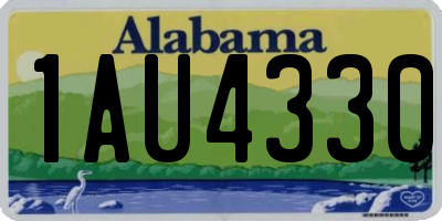 AL license plate 1AU4330