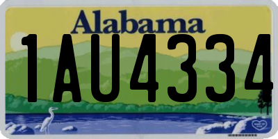 AL license plate 1AU4334
