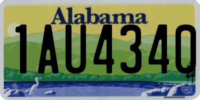 AL license plate 1AU4340