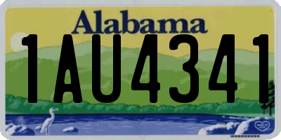 AL license plate 1AU4341