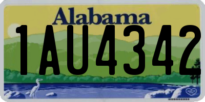 AL license plate 1AU4342