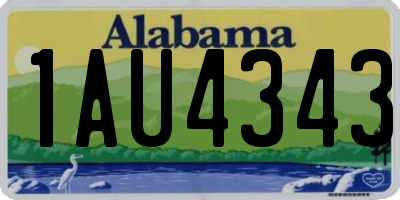 AL license plate 1AU4343