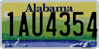 AL license plate 1AU4354
