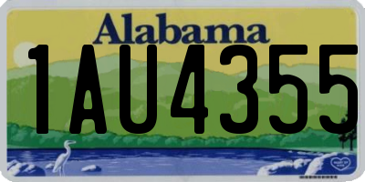 AL license plate 1AU4355