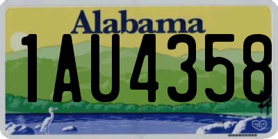 AL license plate 1AU4358