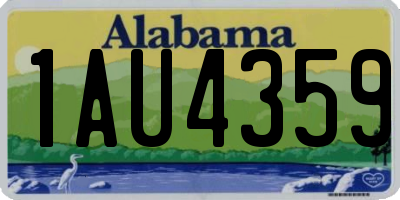 AL license plate 1AU4359