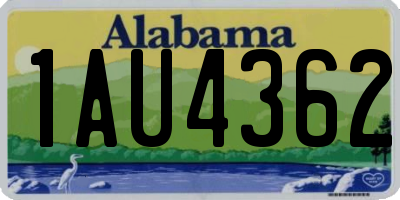 AL license plate 1AU4362