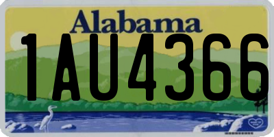 AL license plate 1AU4366